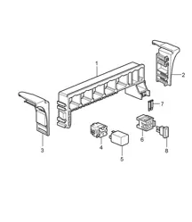 Sistema eléctrico central / Parte trasera 987C.1 Cayman 2006-08