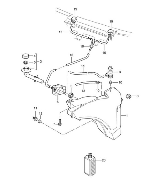 Diagram 904-010 Porsche Cayman S 3.4L 987C 2005-08 Materiale elettrico