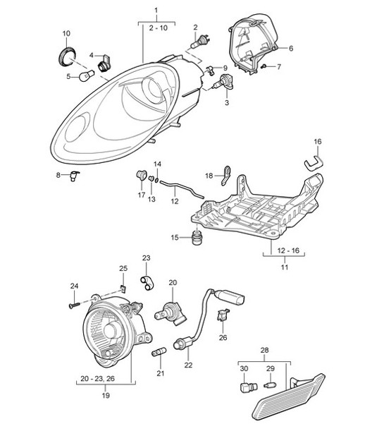 Diagram 905-000 Porsche Taycan 2020>> 