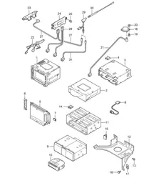 Unità radio / Amplificatori / Sistema di navigazione 987C.1 Cayman 2006-08