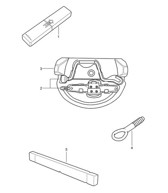 Diagram 001-000 Porsche Cayman 987C/981C (2005-2016) Zubehör und andere 