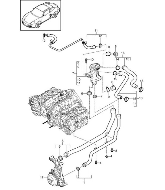 Diagram 105-005 Porsche Cayenne 9YB 2023>> 