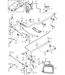 Water cooling (Model: A120,A121) 987C.2 Cayman 2.9L / 3.4L 2009-12
