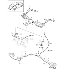 Uitlaatsysteem / Sportversie (PR:XLF) 987C.2 Cayman 2009-12