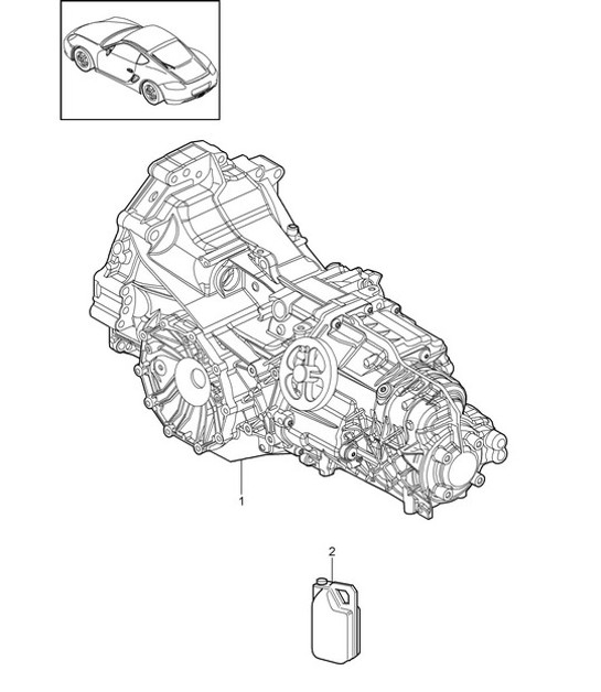 Diagram 302-000 Porsche Cayman 987C/981C (2005-2016) Transmission