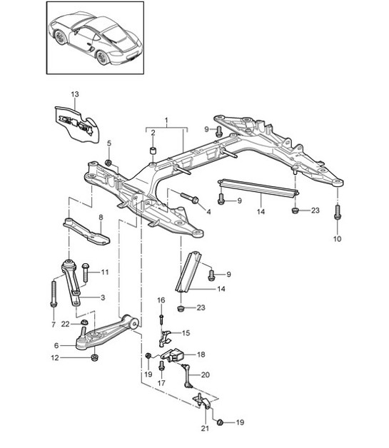 Diagram 401-000 Porsche Carrera GT (2003-2006) 