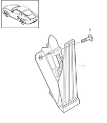 Pedalen gasbediening 987C.2 Cayman 2009-12
