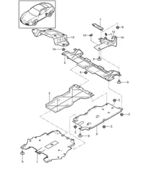 Linings / Underbody 987C.2 Cayman 2009-12