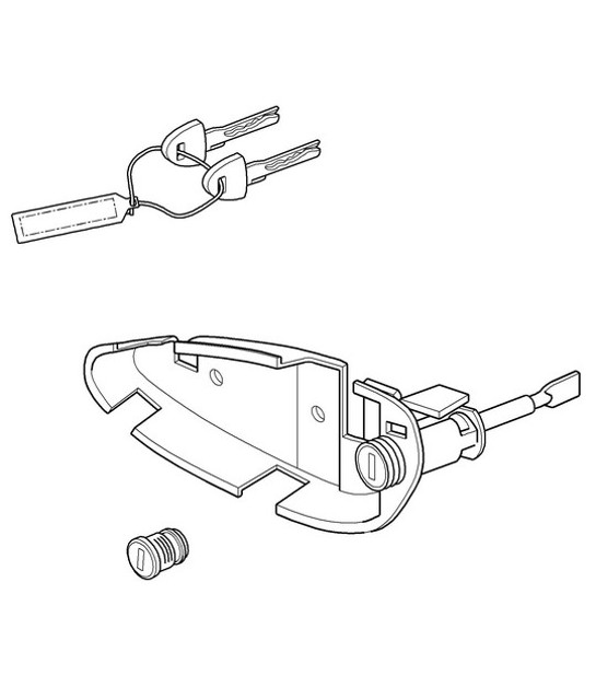 Repair kits / Set of locks 987C.2 Cayman 2009-12