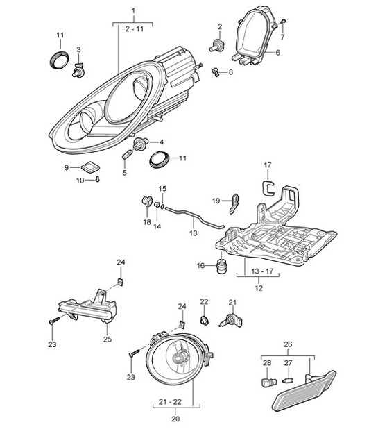 Diagram 905-000 Porsche Taycan 2020>> 