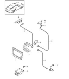 Vorbereitung / Navigationssystem / Japan (PR:675) 987C.2 Cayman 2009-12