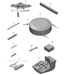 Tool jack 991.1 2012-2016