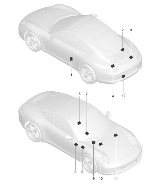Diagram 001-005 Porsche 914 (1970-1976) Accessories & others 