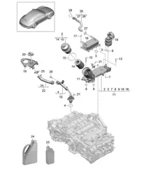 Engine lubrication 991.1 2012-16