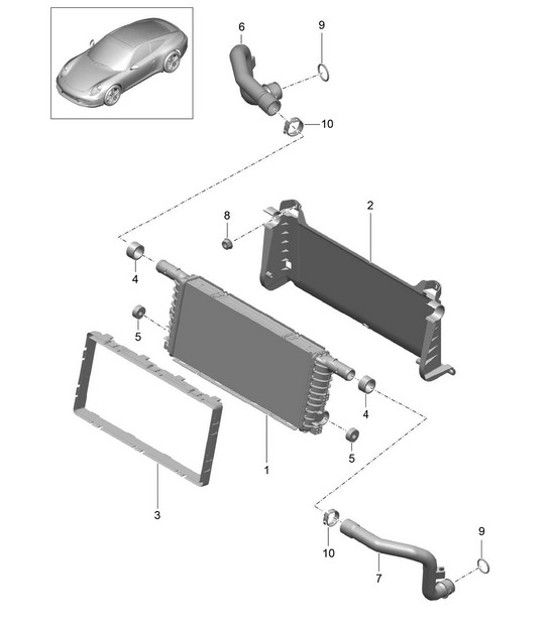 Diagram 105-017 Porsche Cayenne Coupé E-Hybrid V6 3.0L 340CV 