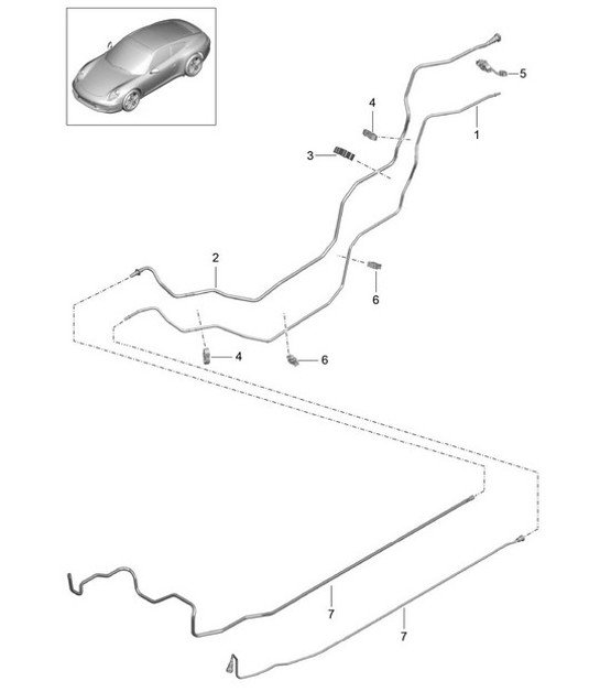 Diagram 201-010 Porsche 944S 2.5L 16V 1987-88 