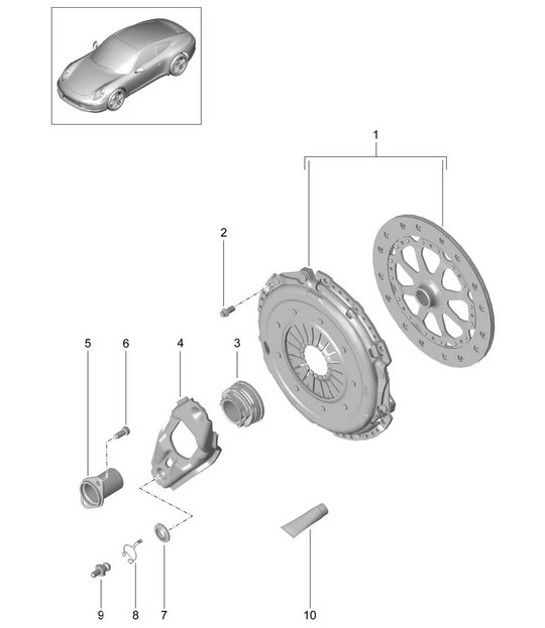 Diagram 301-000 Porsche Cayenne Turbo S E-Hybrid V8 4.0L 550Hp 