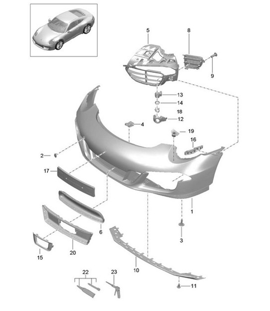 Diagram 802-005 Porsche 卡宴 Turbo E-Hybrid V8 4.0L 739Hp 