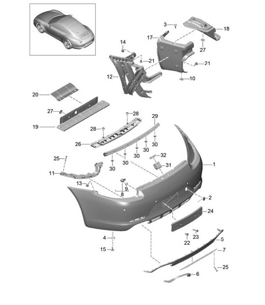 Diagram 802-010 Porsche Cayenne 3.6L 2007>> Carrozzeria