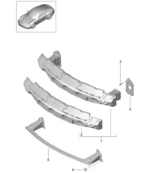Front Bumper carrier 991.1 2012-16