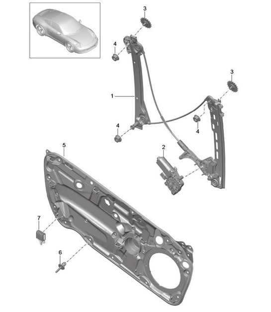Diagram 804-030 Porsche 997 GT2 2007年>>  车身
