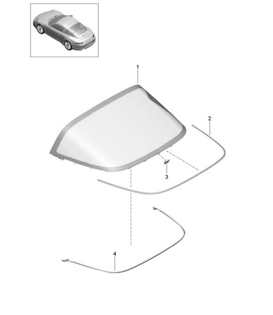 Diagram 805-010 Porsche 991 (911) MK1 2012-2016 Body