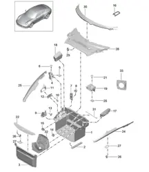 Vano bagagli 991.1 2012-16