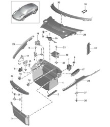 Luggage compartment 991.1 2012-16