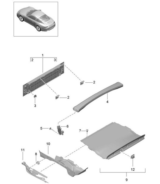 Diagram 807-040 Porsche 992 (911) Dakar 3.0L 