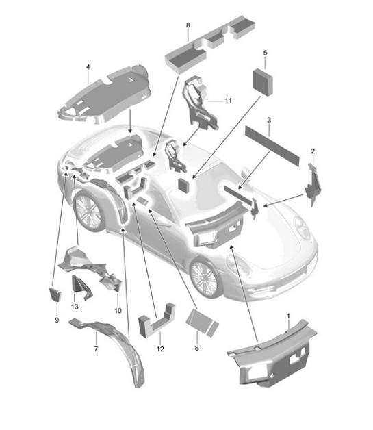 Diagram 807-083 Porsche Cayenne 9PA (955) 2003-2006 Body