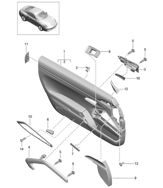 Diagram 808-010 Porsche 卡宴 S/GTS 4.8L 2007>>  车身