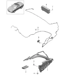 Châssis supérieur / Pièces détachées et composants électriques - CABRIO - 991.1 2012-16