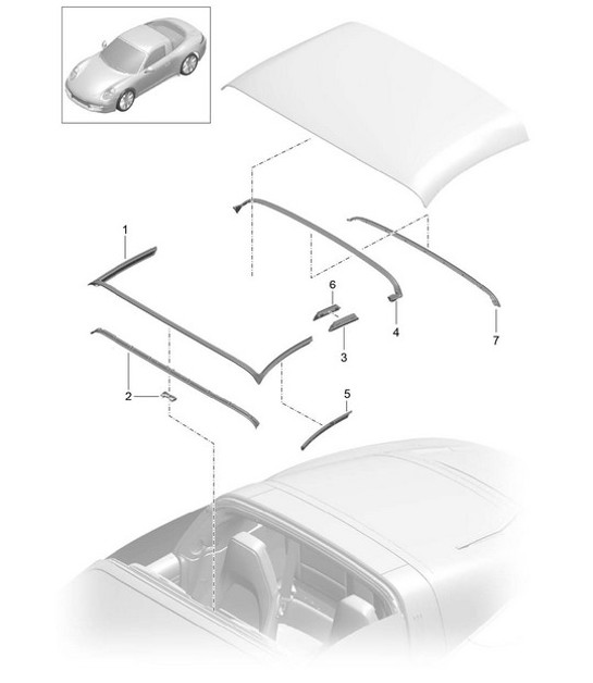 Diagram 811-032 Porsche Cayenne 3.2L V6 2003>> Body