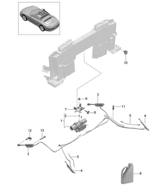 Diagram 811-055 Porsche 992 Carrera 2S 3.0L 