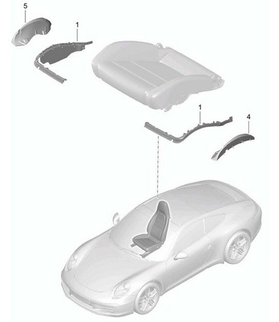 Diagram 817-009 Porsche Cayenne 9PA (955) 2003-2006 Body