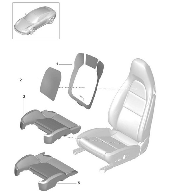 Diagram 817-018 Porsche 991 (911) MK1 2012-2016 Body