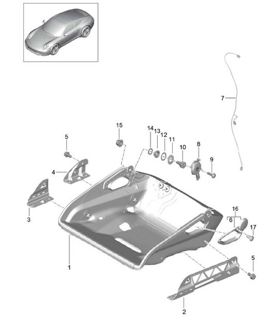 Diagram 817-034 Porsche Panamera S E-Hybrid V6 3.0L (416Hp) Body