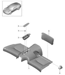 Banquette arrière - COUPE / TARGA - 991.1 2012>>