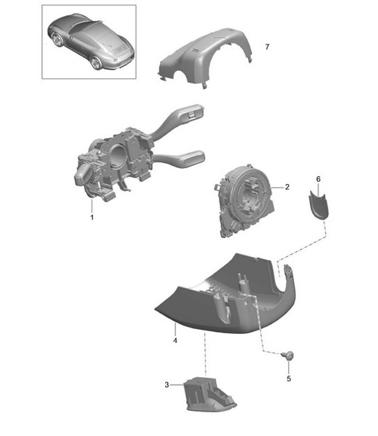 Diagram 903-010 Porsche Cayenne S/GTS 4.8L 2007>> Electrical equipment