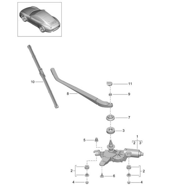 Diagram 904-005 Porsche 964 (911) (1989-1994) Electrical equipment
