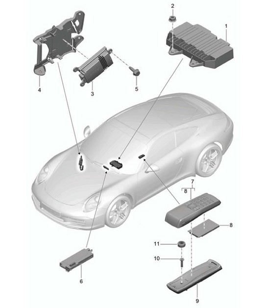 Diagram 911-010 Porsche Macan (95B) MK2 2019-2021 