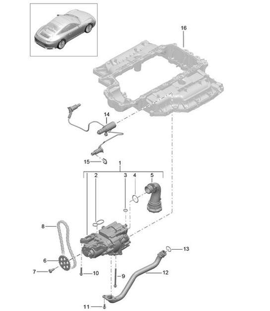 Diagram 104-000 Porsche Macan Turbo 2.9L V6 440Bhp 