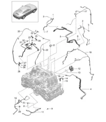 Carcasa cárter / Purga / Ventilación depósito 991.2 Carrera 2017-19