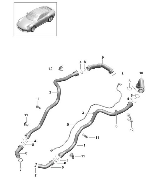 Diagram 105-007 Porsche 911 和 912（1965-1989） 引擎