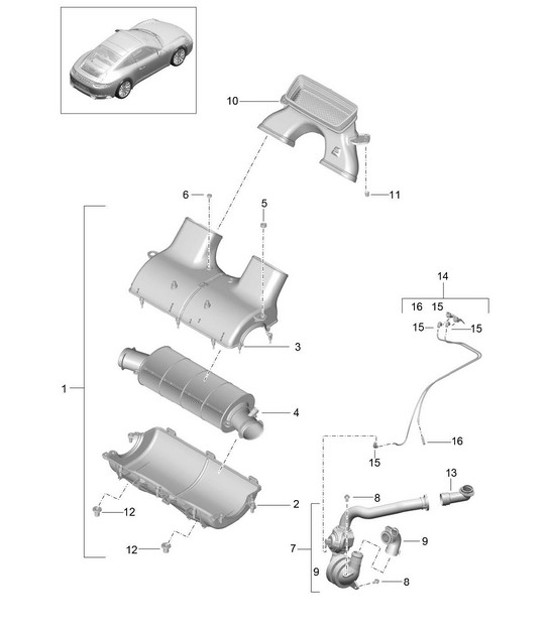 Diagram 106-000 Porsche 卡宴 S Coupe V8 4.0L 474Hp 