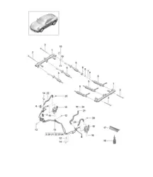 Tubo recogida combustible / Bomba alta presión 991.2 Carrera 2017-19