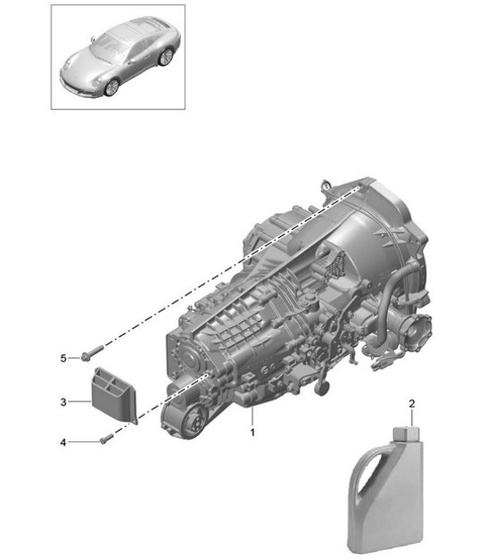 Diagram 301-005 Porsche 968 (1992-1995) Transmission
