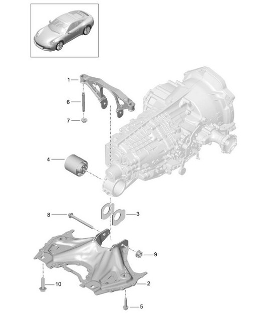 Diagram 306-000 Porsche Cayman 987C/981C (2005-2016) Transmission