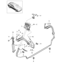Lijnen / voorkant / demper / PDCC - PR:031.352 - 991.2 Carrera 2017-19