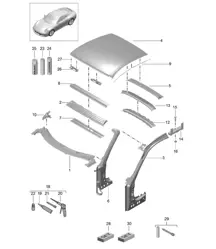Scuttle/Tetto 991.2 Carrera 2017-19